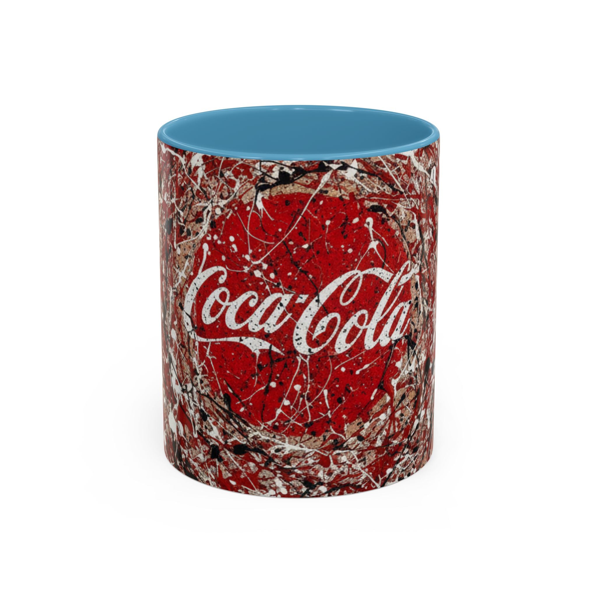 Coffee Mug - Red Abstract Logo Splash Accent Mug (11/15oz)