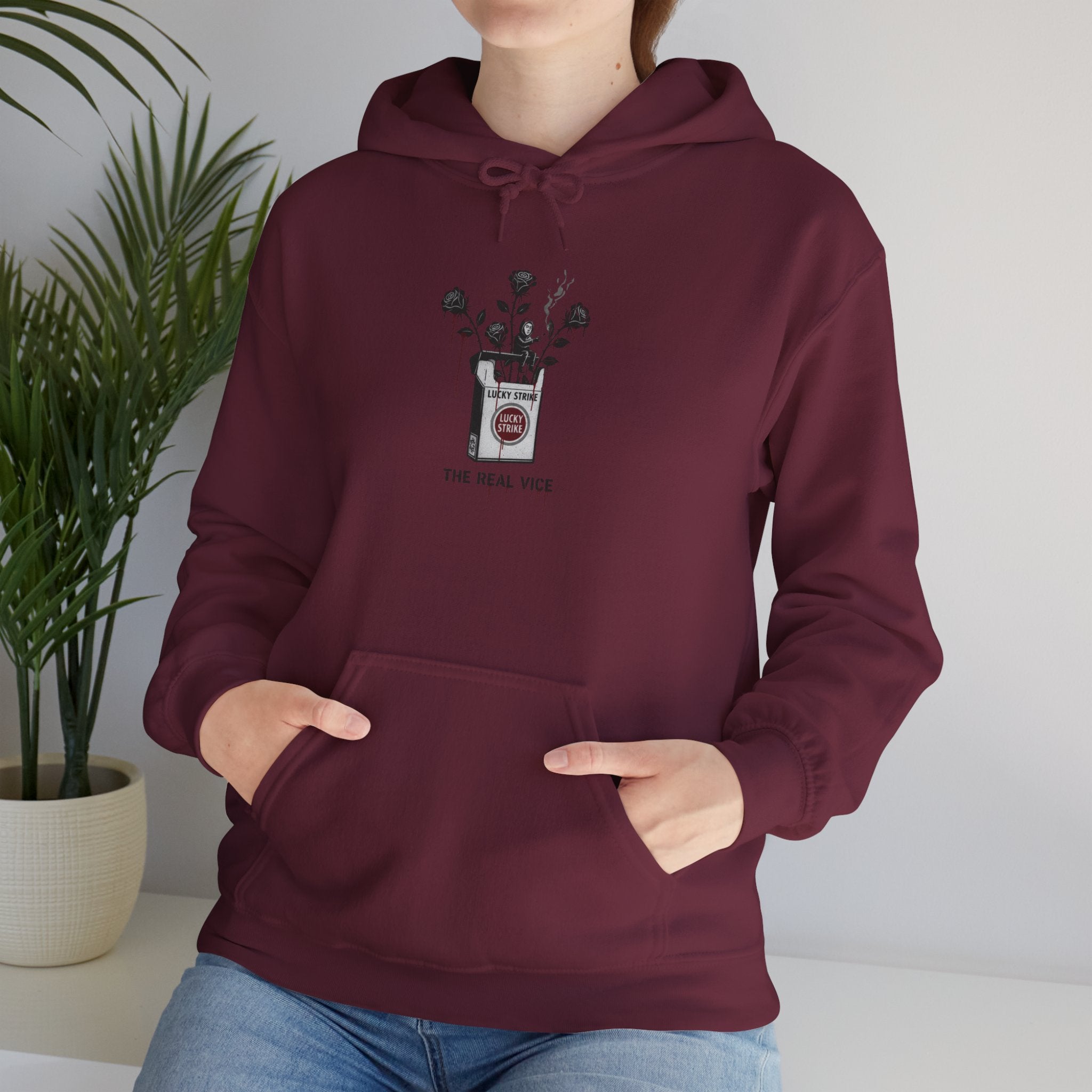 Hoodie — Vintage Apothecary Rose Graphic 'Poison' Streetwear