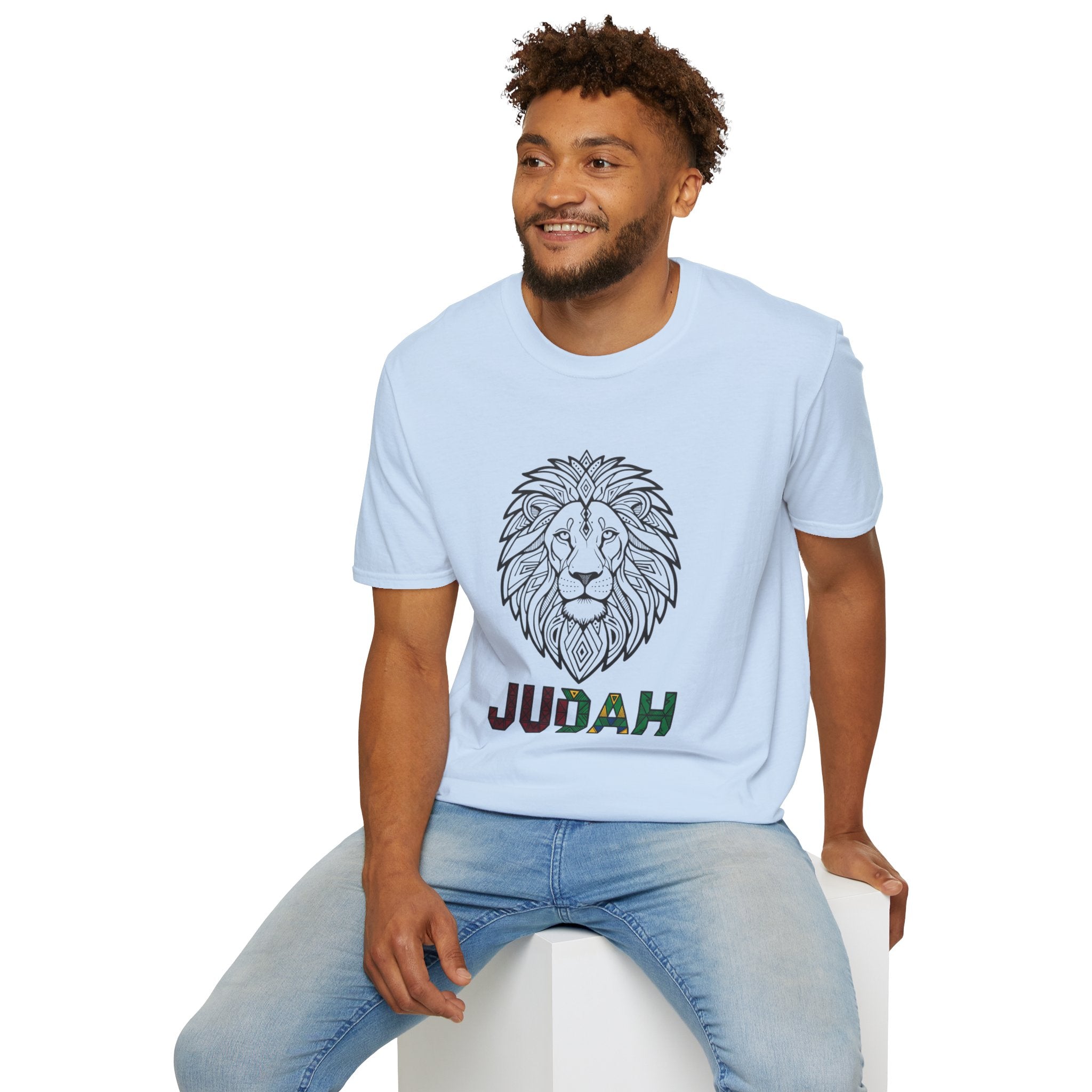 Lion Judah T-Shirt — Rasta Colors Lion of Judah Graphic Tee