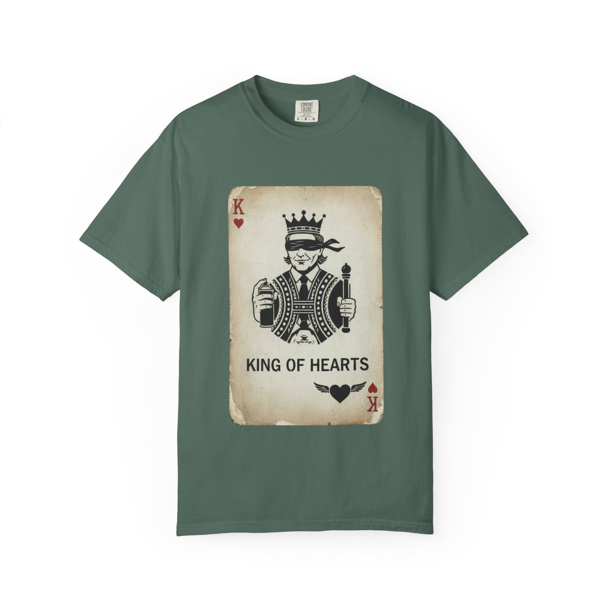 King of Hearts T-Shirt — Vintage Playing Card Graphic Tee