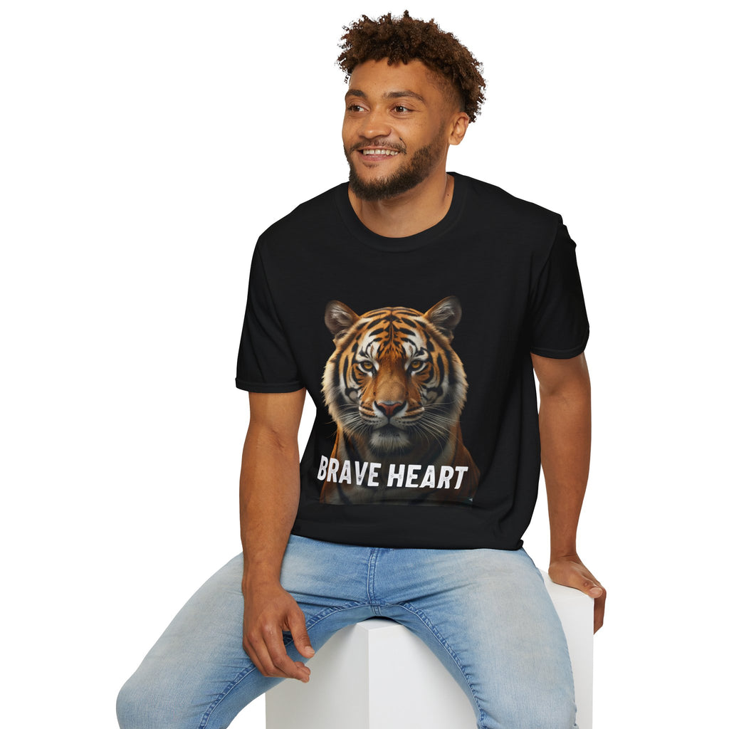 Tiger Brave Heart T-Shirt – Bold Wildlife Graphic Tee
