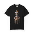 Day of the Dead Sugar Skull Doll T-Shirt — Skeleton Maraca Musician Tee