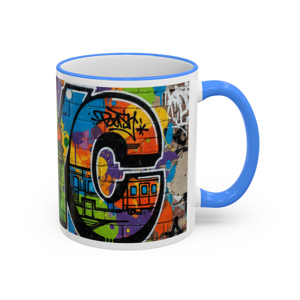 New York Graffiti Accent Rim Mug (11oz/15oz)