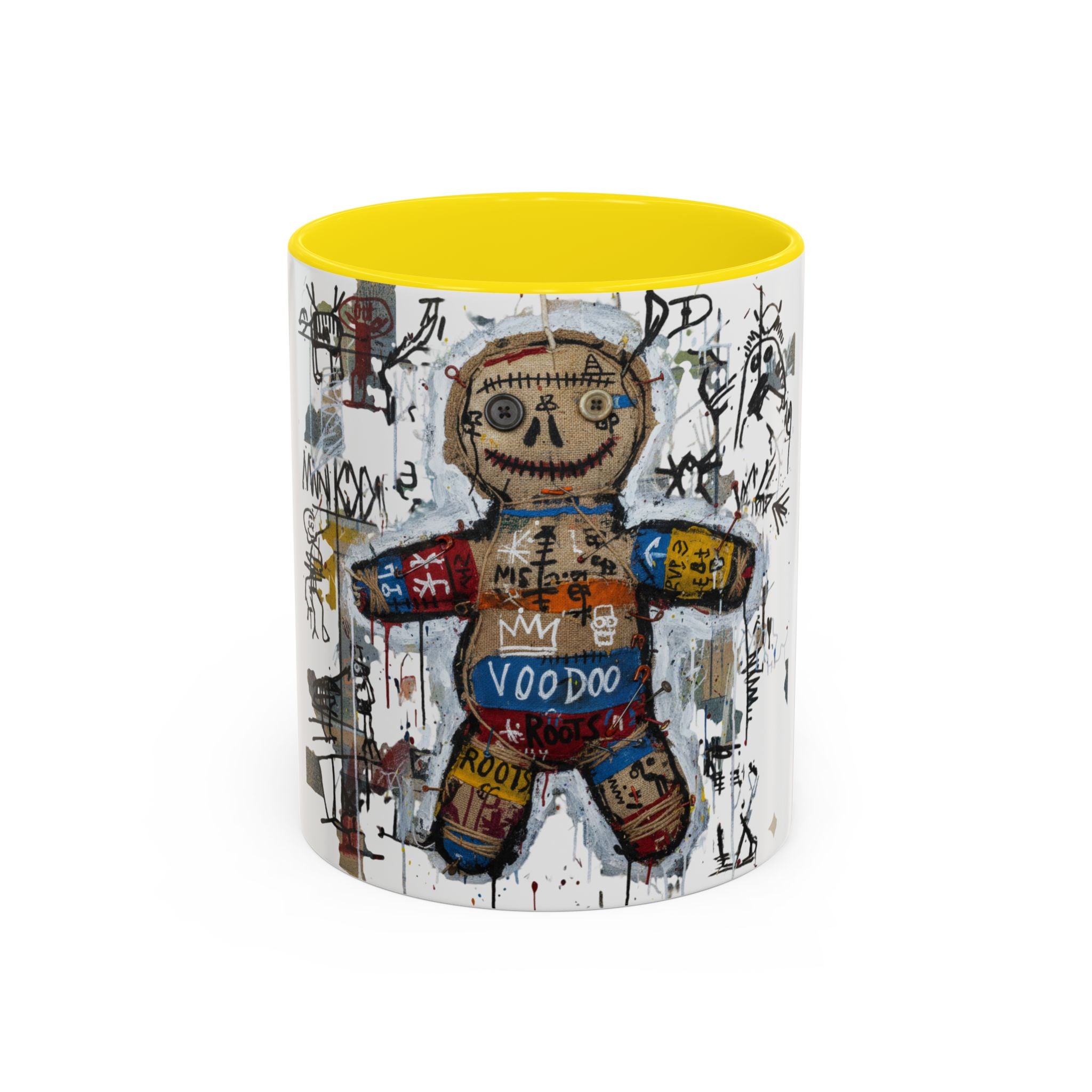 Voodoo Doll Art Coffee Mug — Urban Graffiti Accent 11/15oz