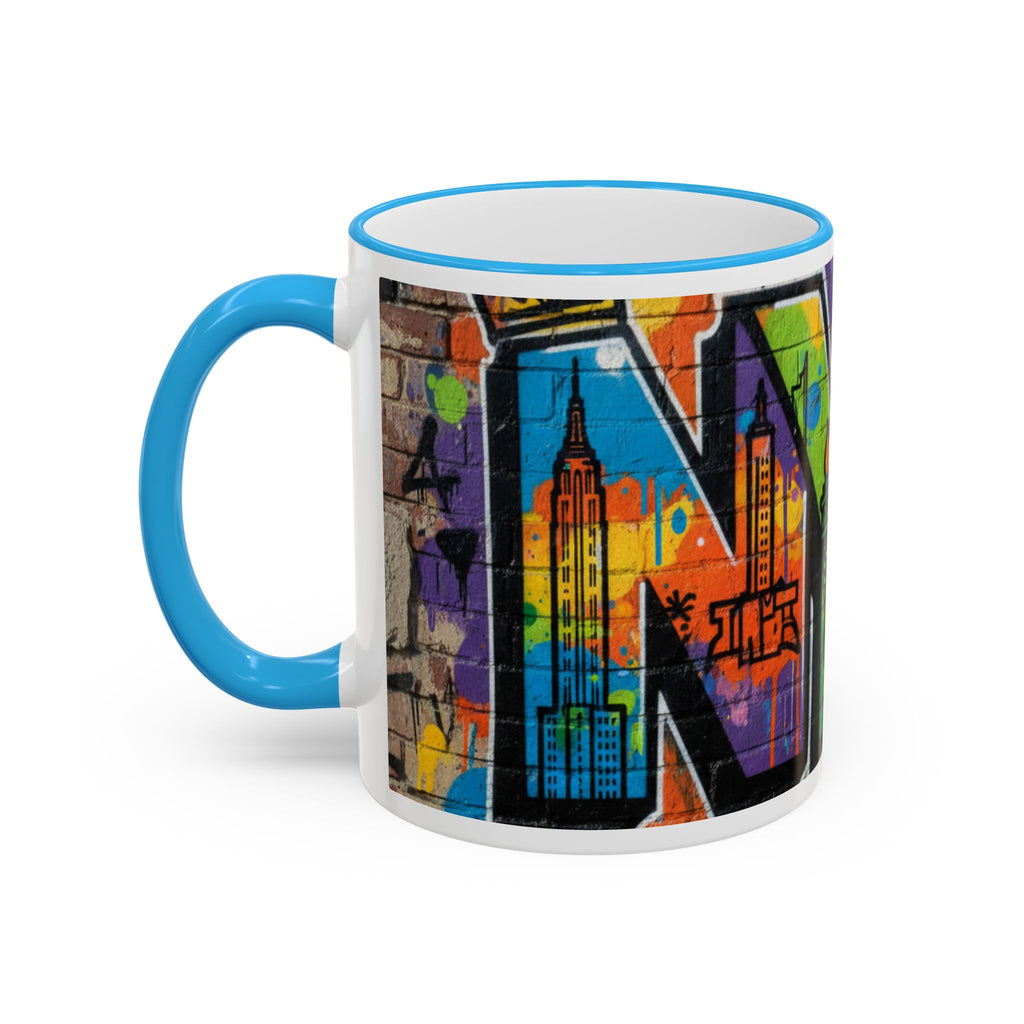 New York Graffiti Accent Rim Mug (11oz/15oz)