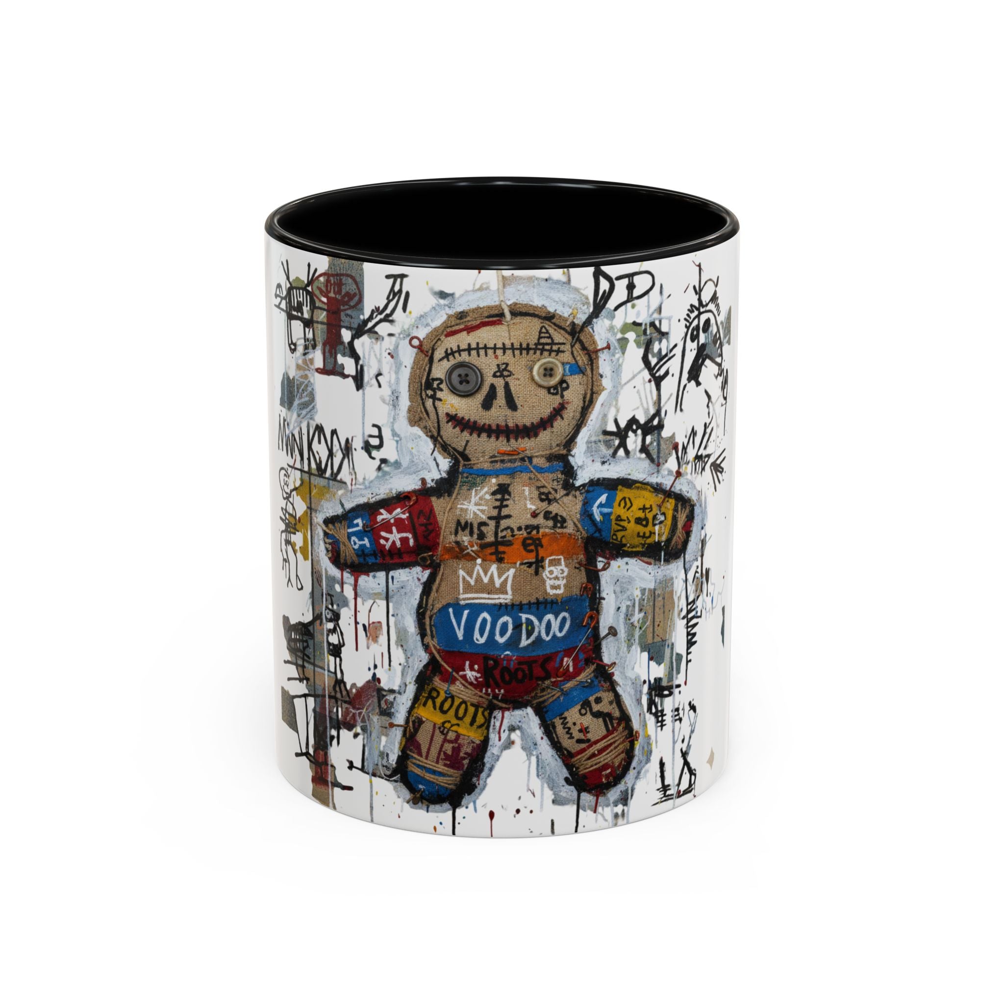 Voodoo Doll Art Coffee Mug — Urban Graffiti Accent 11/15oz