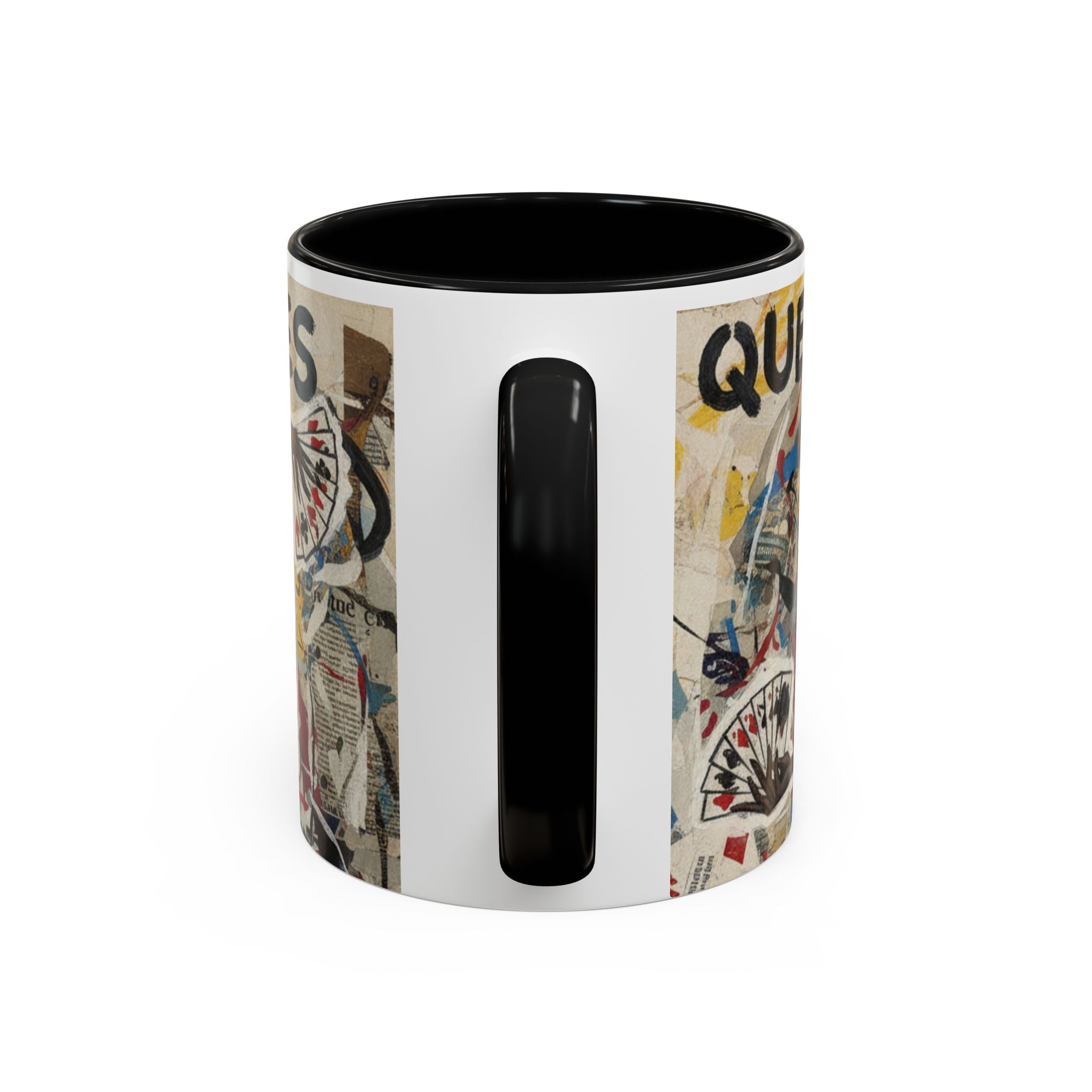 Queen of Spades Art Coffee Mug — Afrocentric Playing Card Design (11/15 oz)