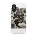 Tough Phone Case — Surreal Mask Collage Protective Cover