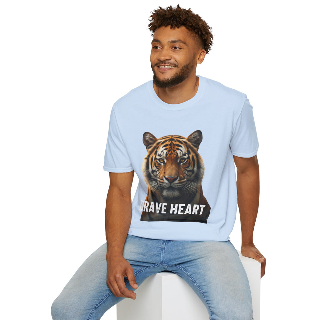 Tiger Brave Heart T-Shirt – Bold Wildlife Graphic Tee