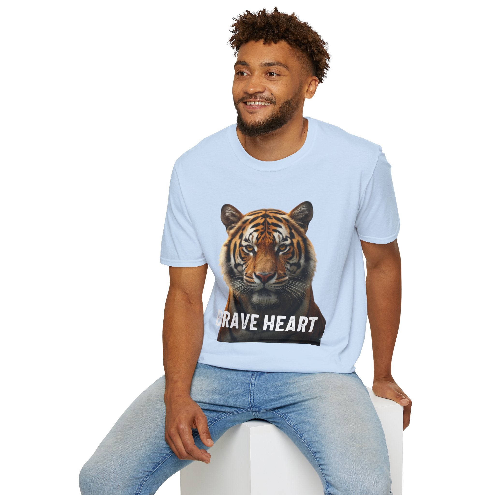 Tiger Brave Heart T-Shirt – Bold Wildlife Graphic Tee