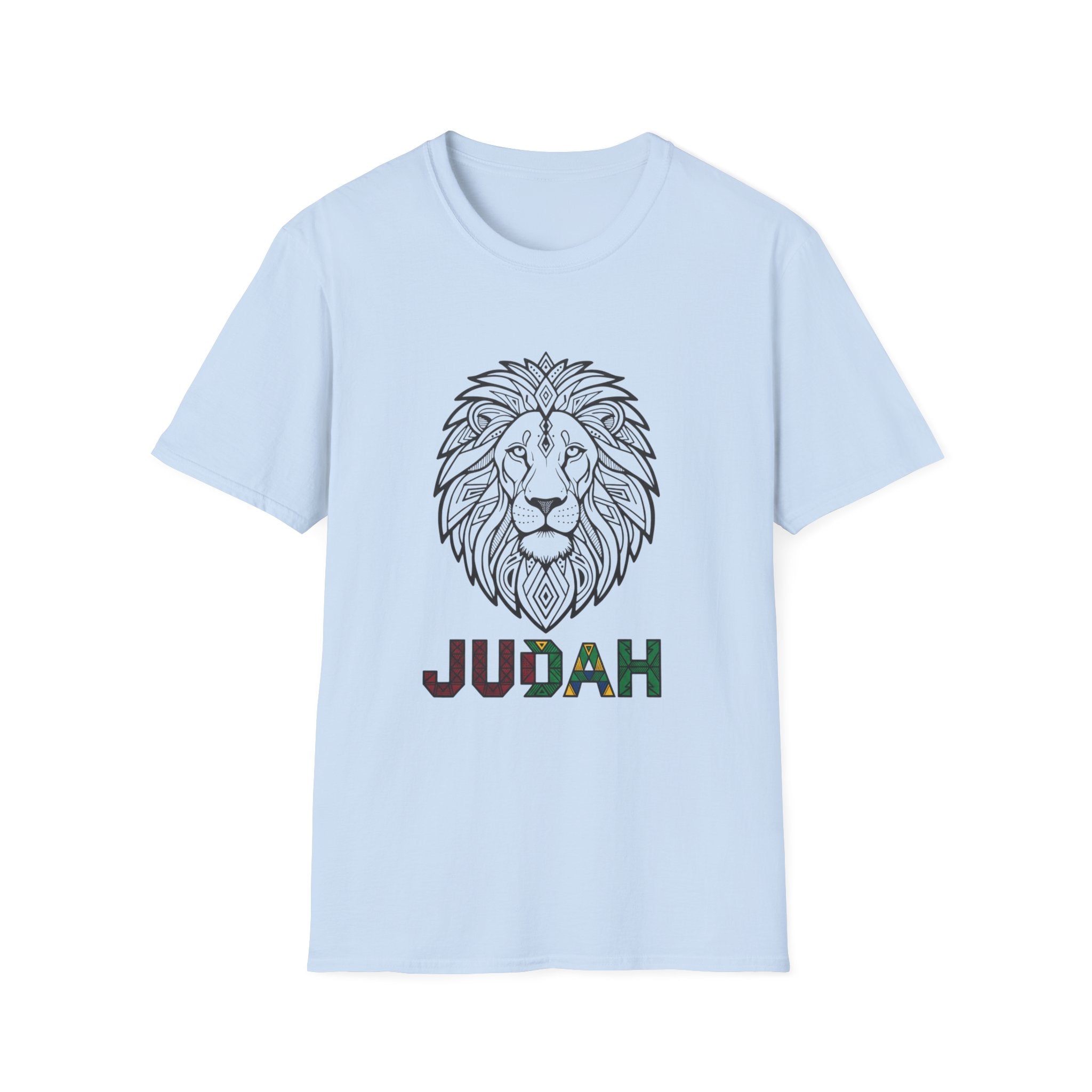Lion Judah T-Shirt — Rasta Colors Lion of Judah Graphic Tee