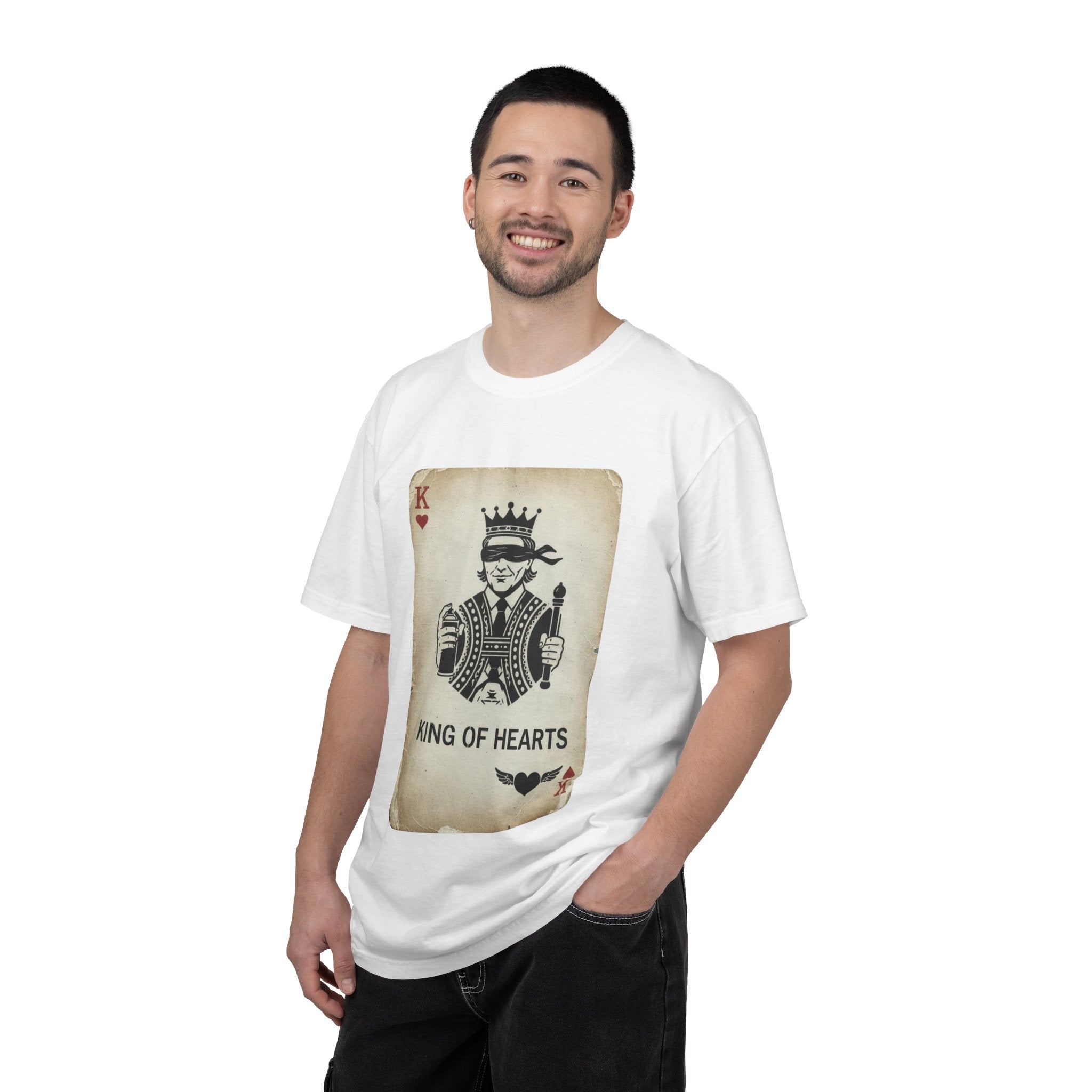 King of Hearts T-Shirt — Vintage Playing Card Graphic Tee