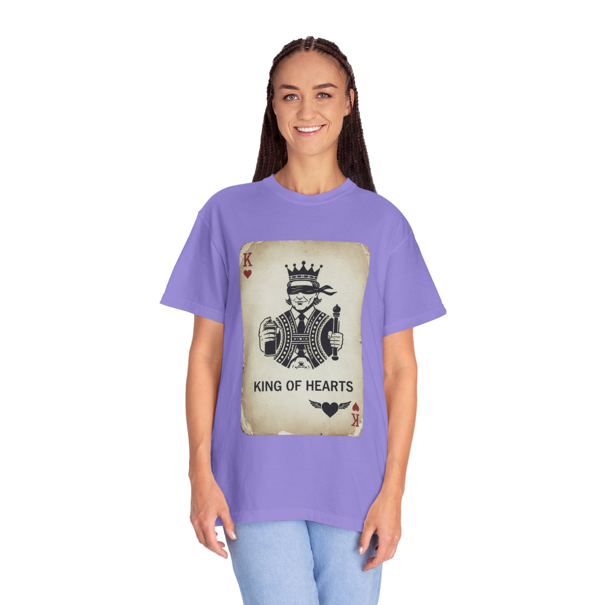 King of Hearts T-Shirt — Vintage Playing Card Graphic Tee
