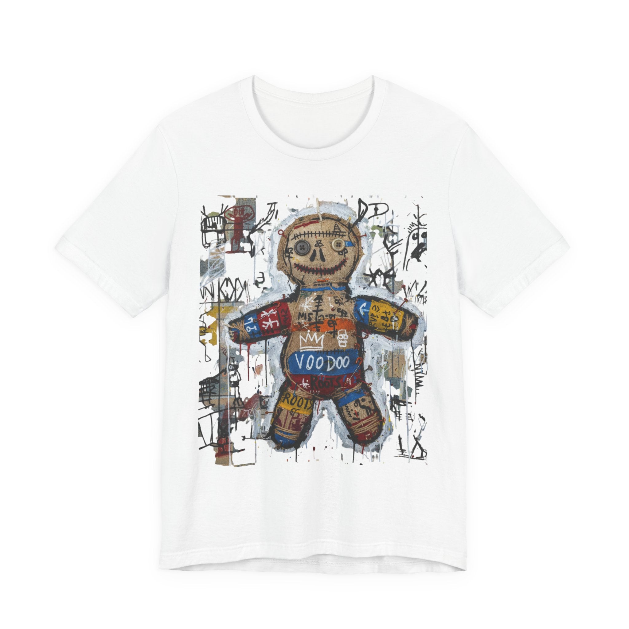 Voodoo Doll Graphic Tee — Tribal Street Art T‑Shirt
