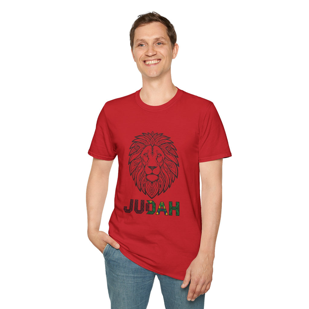 Lion Judah T-Shirt — Rasta Colors Lion of Judah Graphic Tee