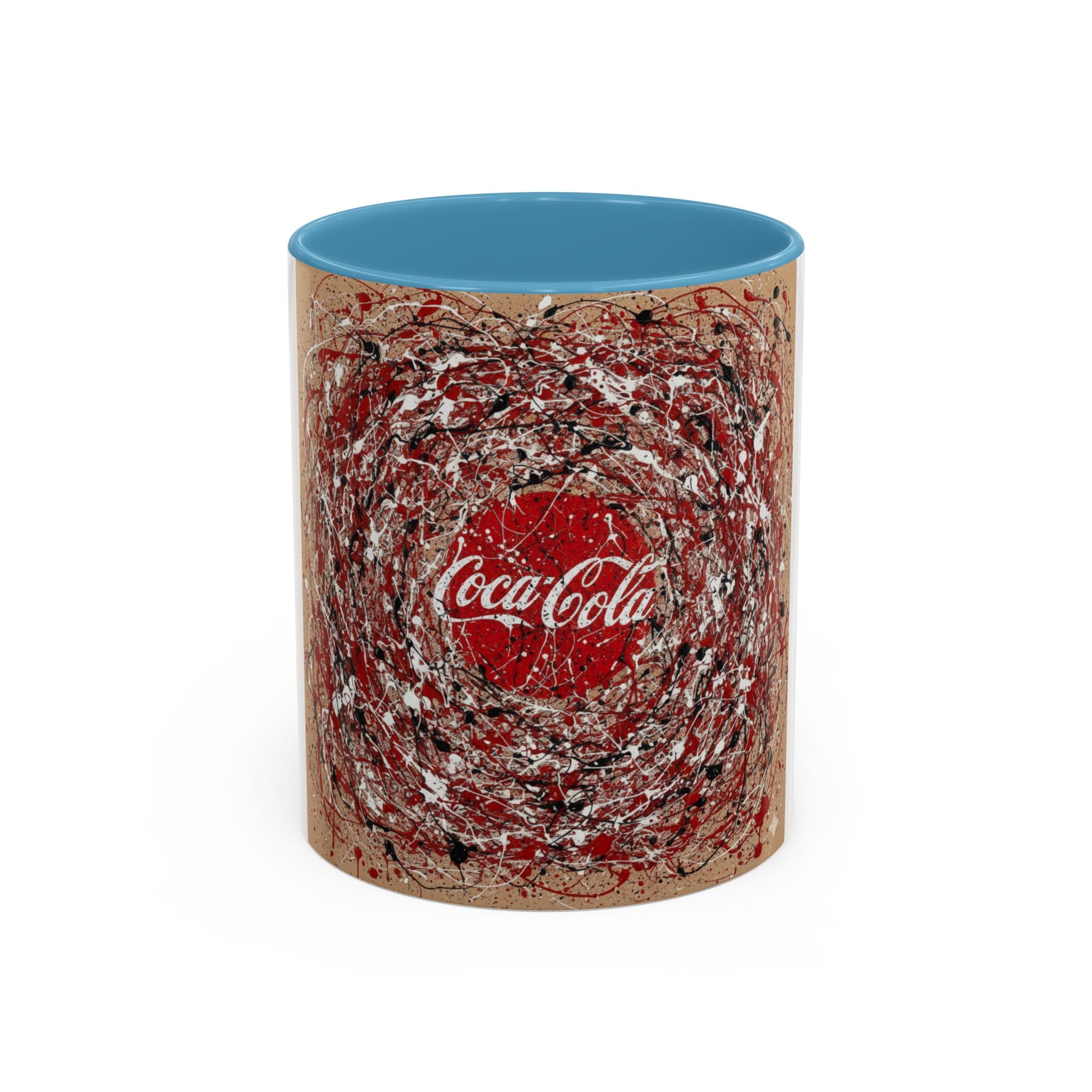 Coffee Mug - Red Abstract Logo Splash Accent Mug (11/15oz)
