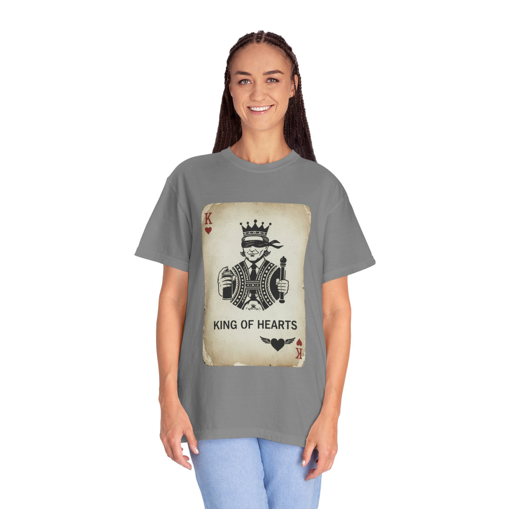 King of Hearts T-Shirt — Vintage Playing Card Graphic Tee