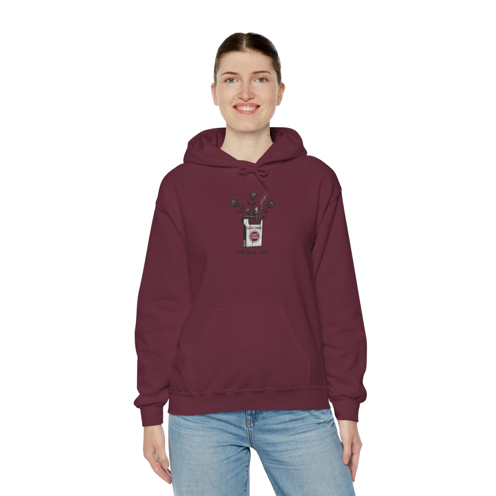 Hoodie — Vintage Apothecary Rose Graphic 'Poison' Streetwear