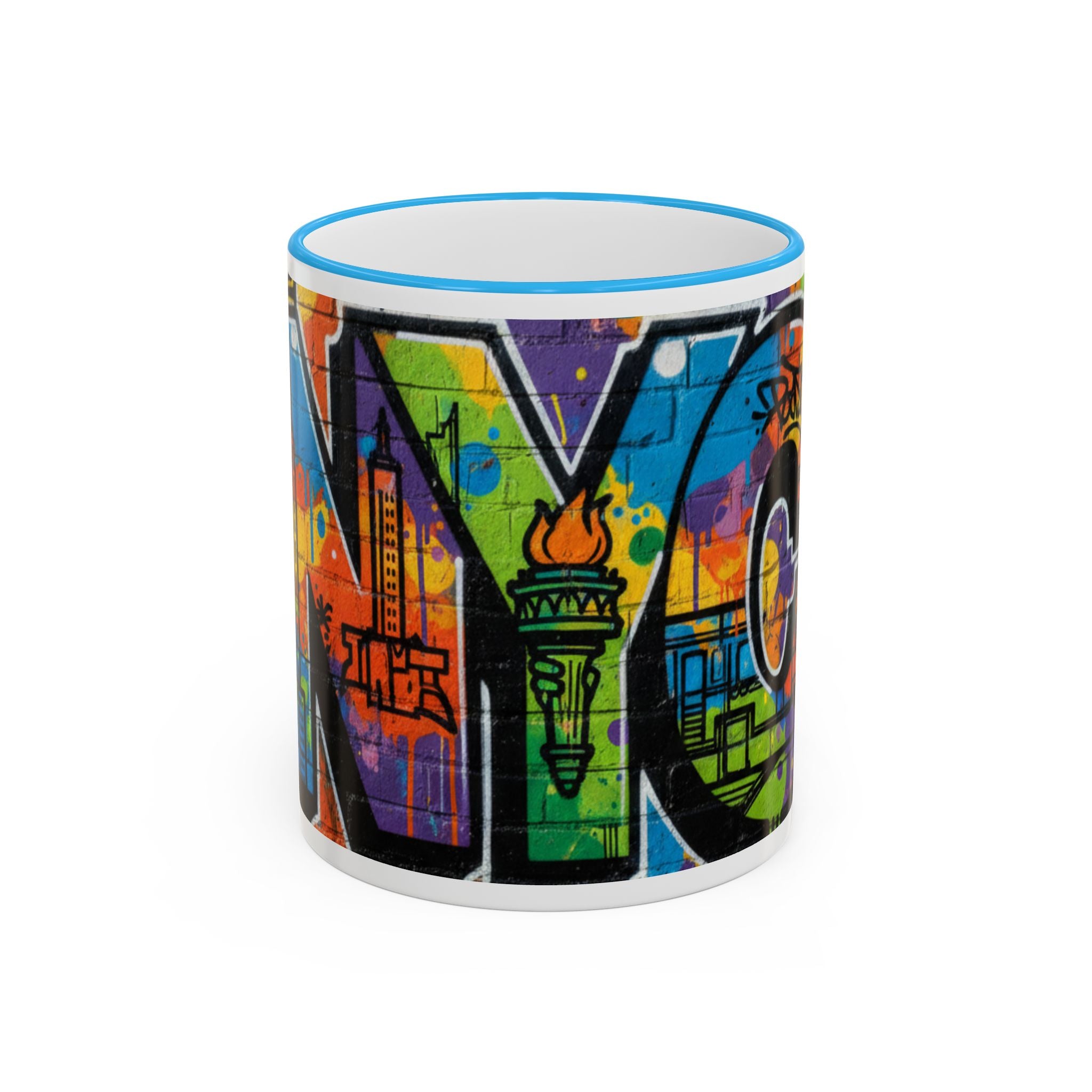 New York Graffiti Accent Rim Mug (11oz/15oz)