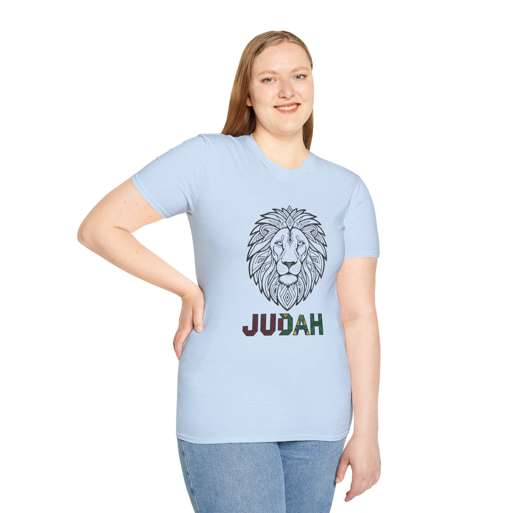 Lion Judah T-Shirt — Rasta Colors Lion of Judah Graphic Tee