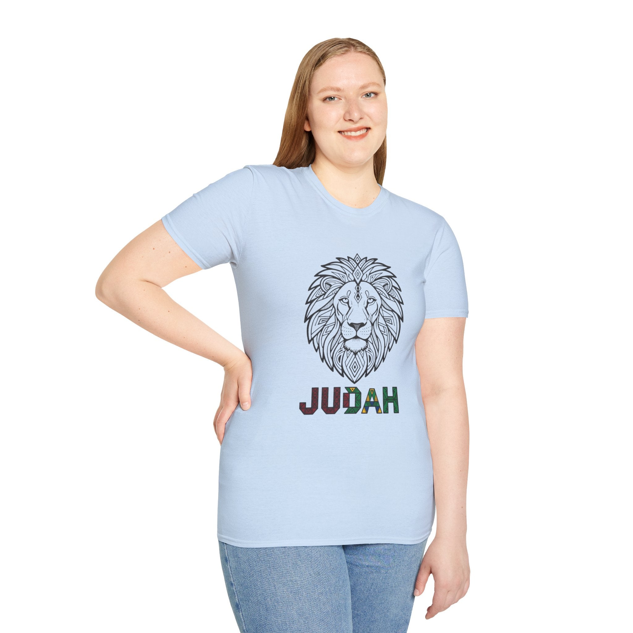 Lion Judah T-Shirt — Rasta Colors Lion of Judah Graphic Tee
