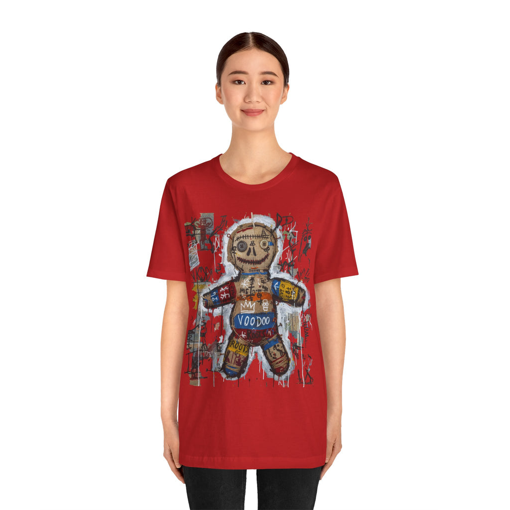 Voodoo Doll Graphic Tee — Tribal Street Art T‑Shirt