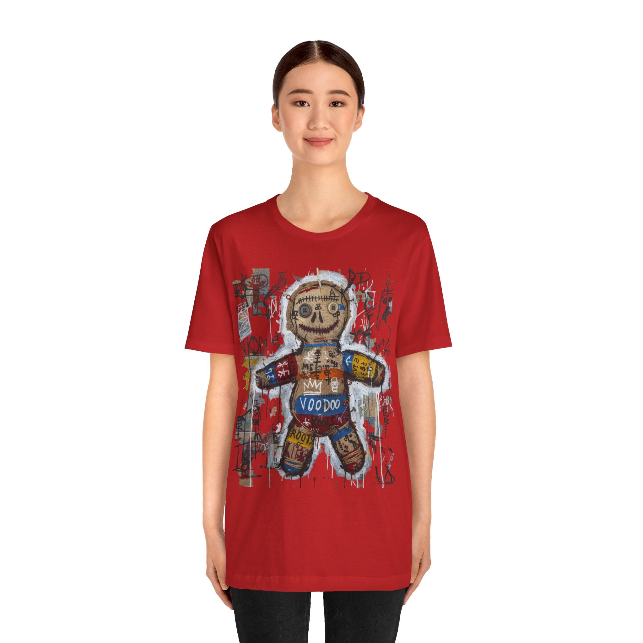 Voodoo Doll Graphic Tee — Tribal Street Art T‑Shirt