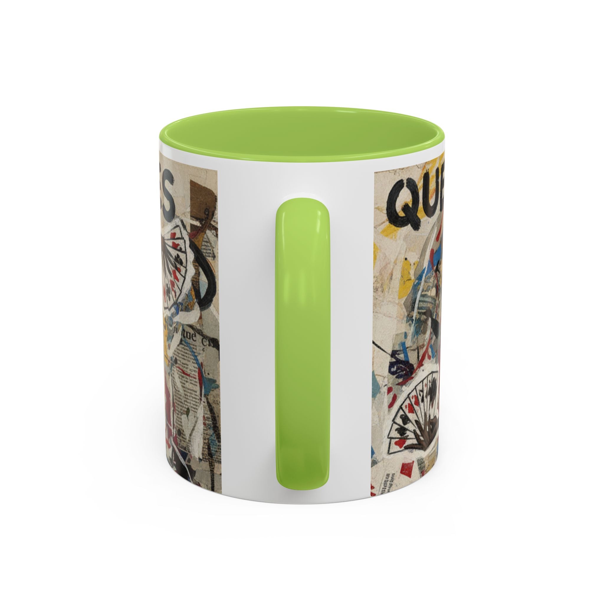 Queen of Spades Art Coffee Mug — Afrocentric Playing Card Design (11/15 oz)