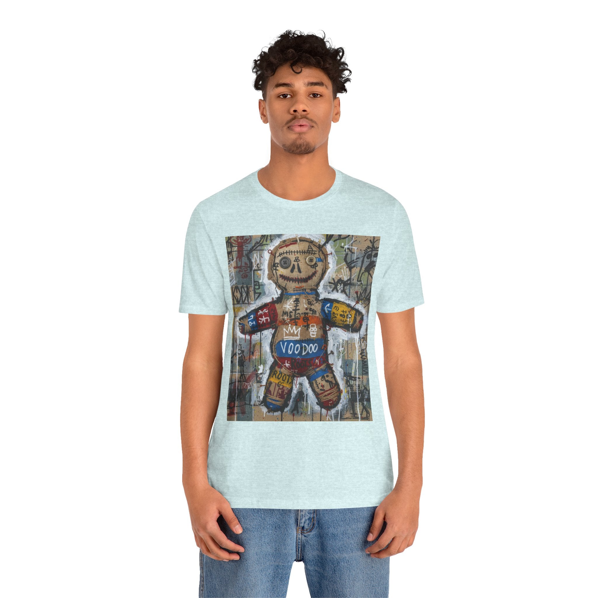 Voodoo Doll Graphic Tee — Tribal Street Art T‑Shirt