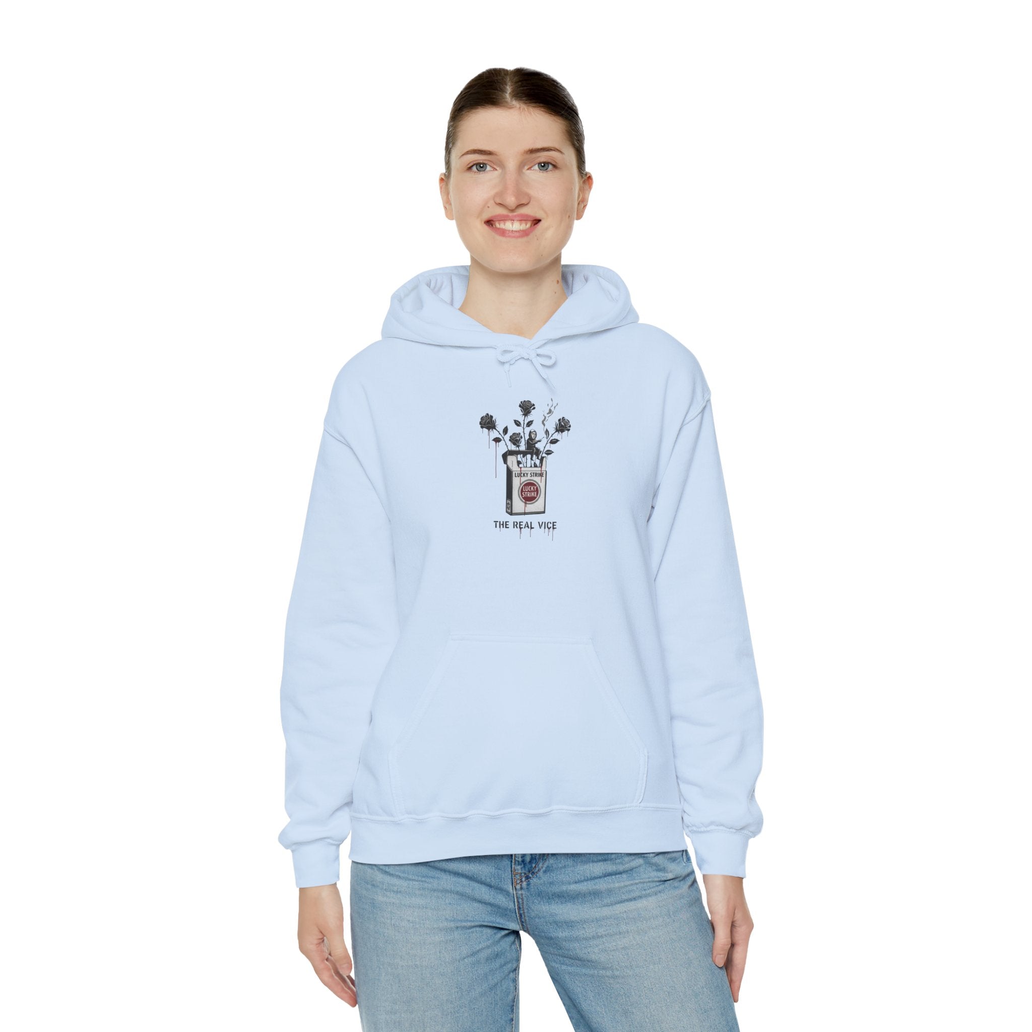 Hoodie — Vintage Apothecary Rose Graphic 'Poison' Streetwear
