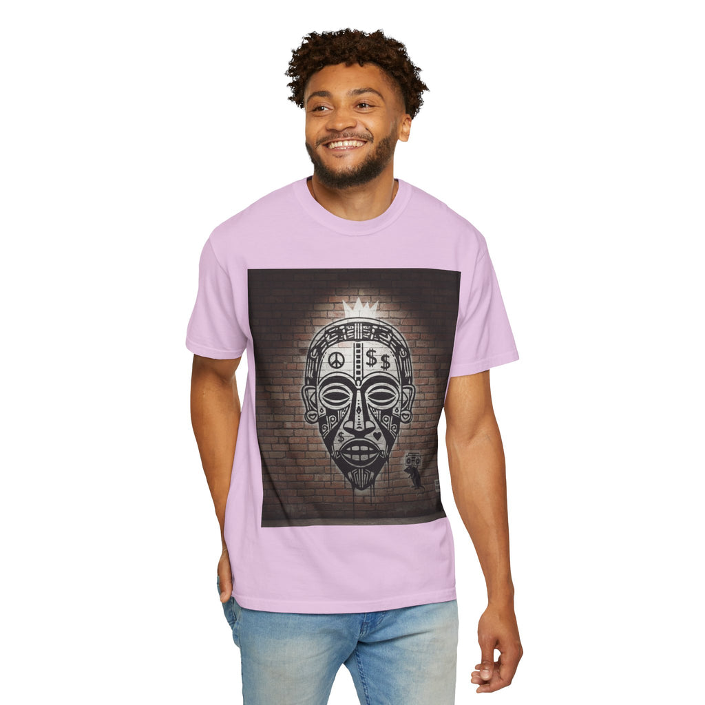T-Shirt — Urban Tribal Mask Graffiti Print