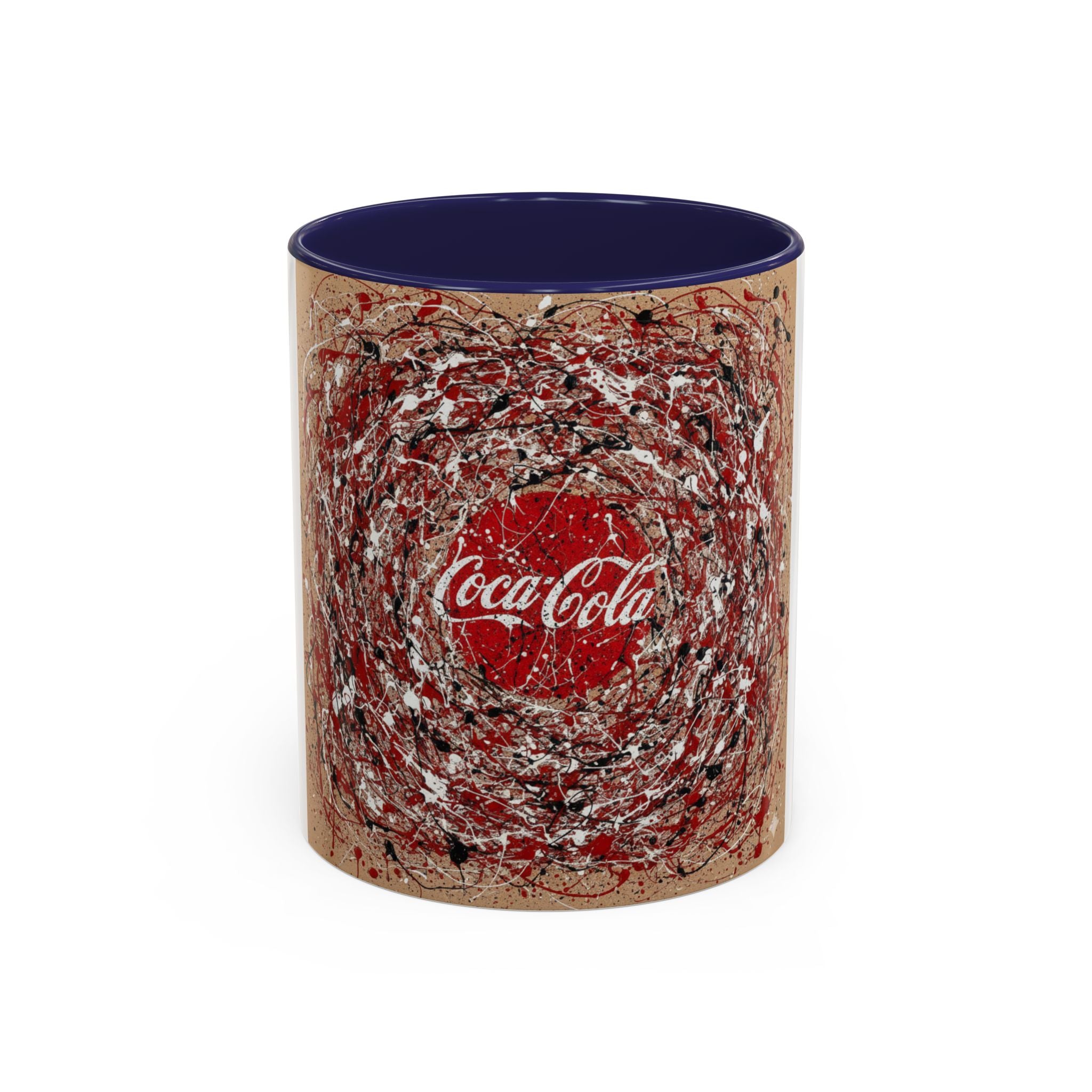 Coffee Mug - Red Abstract Logo Splash Accent Mug (11/15oz)