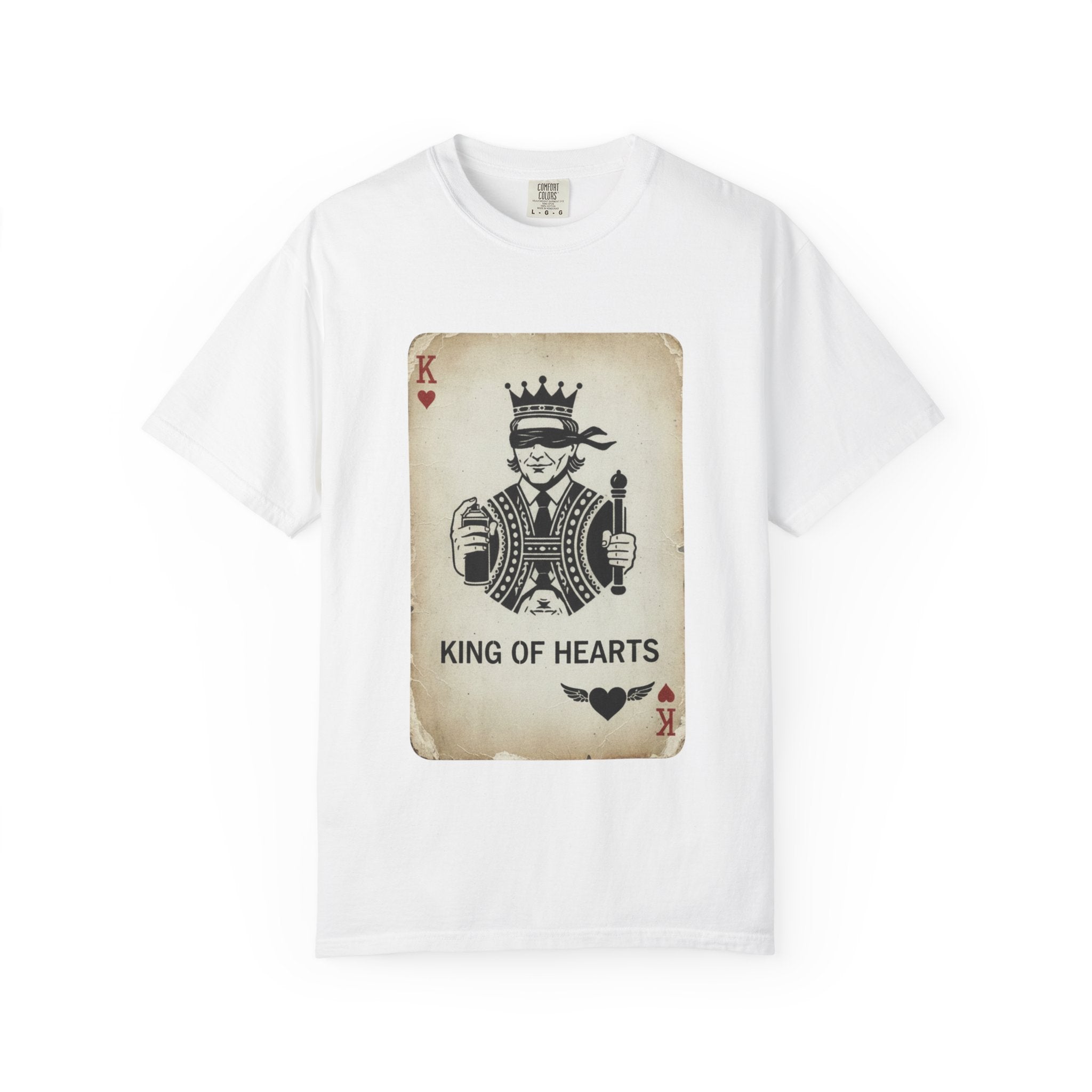 King of Hearts T-Shirt — Vintage Playing Card Graphic Tee