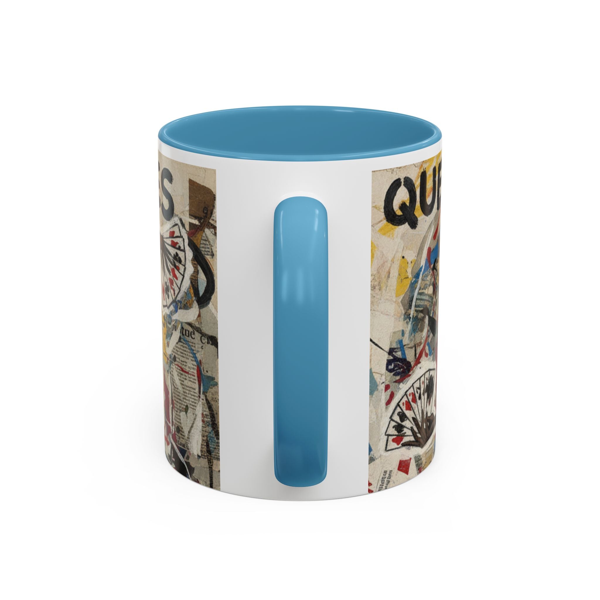 Queen of Spades Art Coffee Mug — Afrocentric Playing Card Design (11/15 oz)