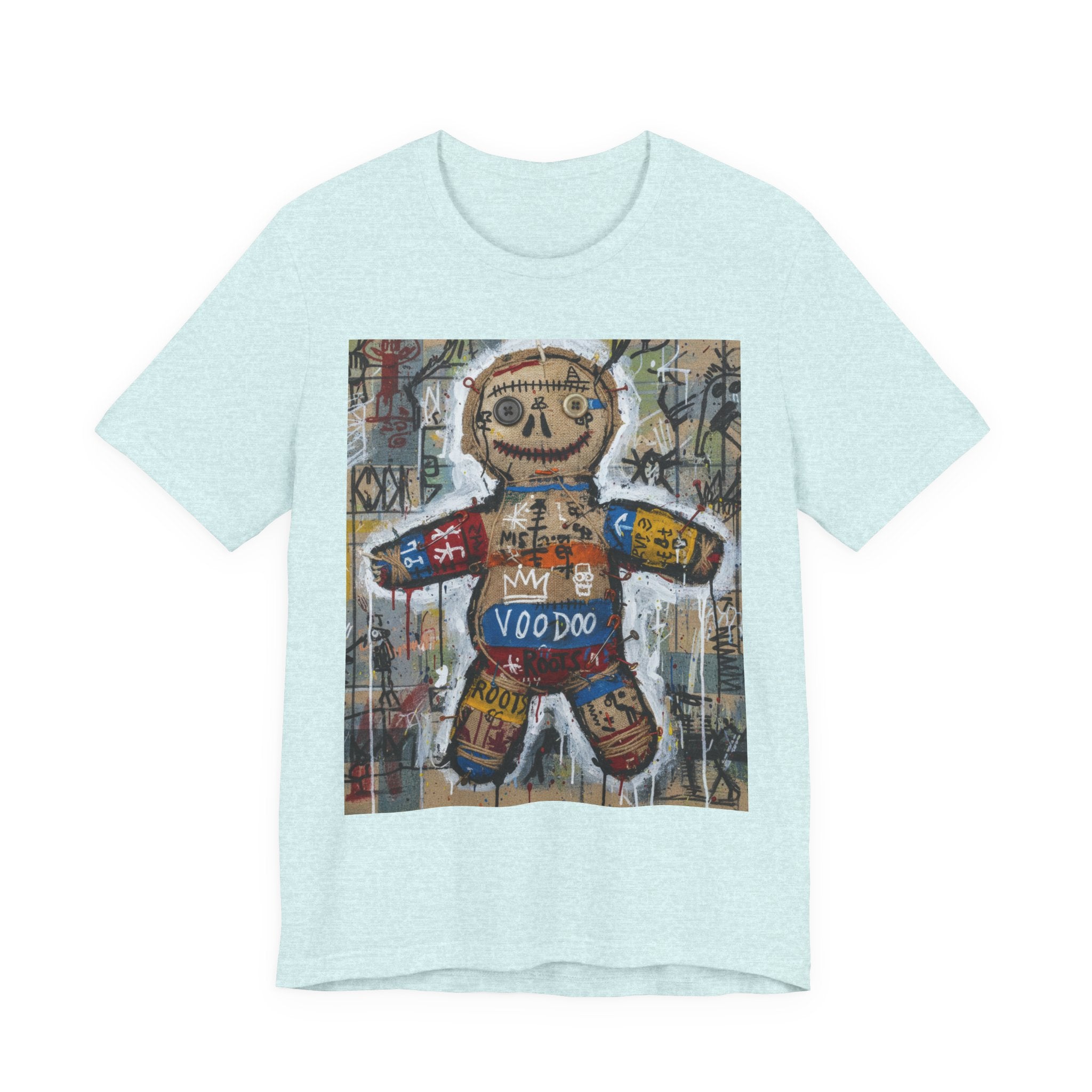 Voodoo Doll Graphic Tee — Tribal Street Art T‑Shirt