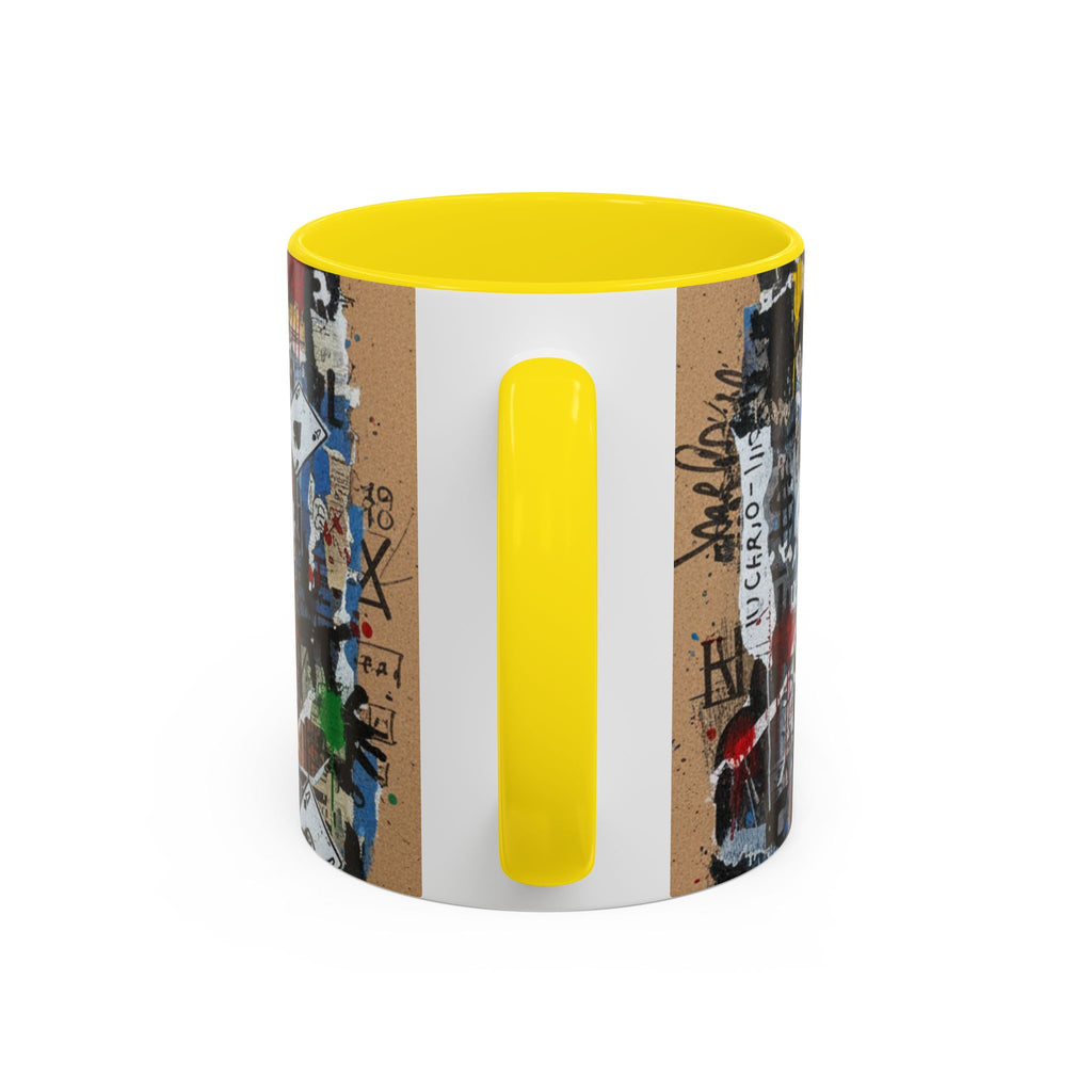 Joker Graffiti Accent Coffee Mug – Street Art Batman Villain Design (11/15 oz)
