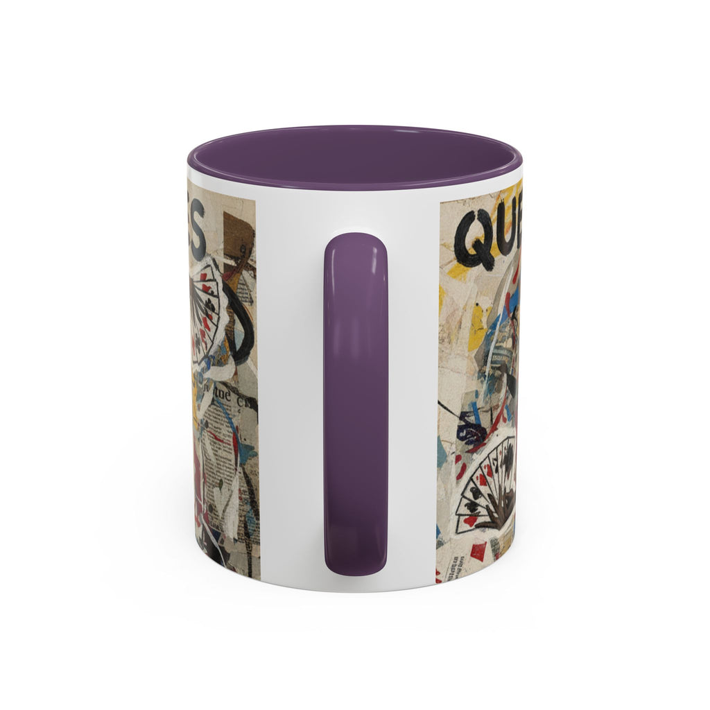 Queen of Spades Art Coffee Mug — Afrocentric Playing Card Design (11/15 oz)