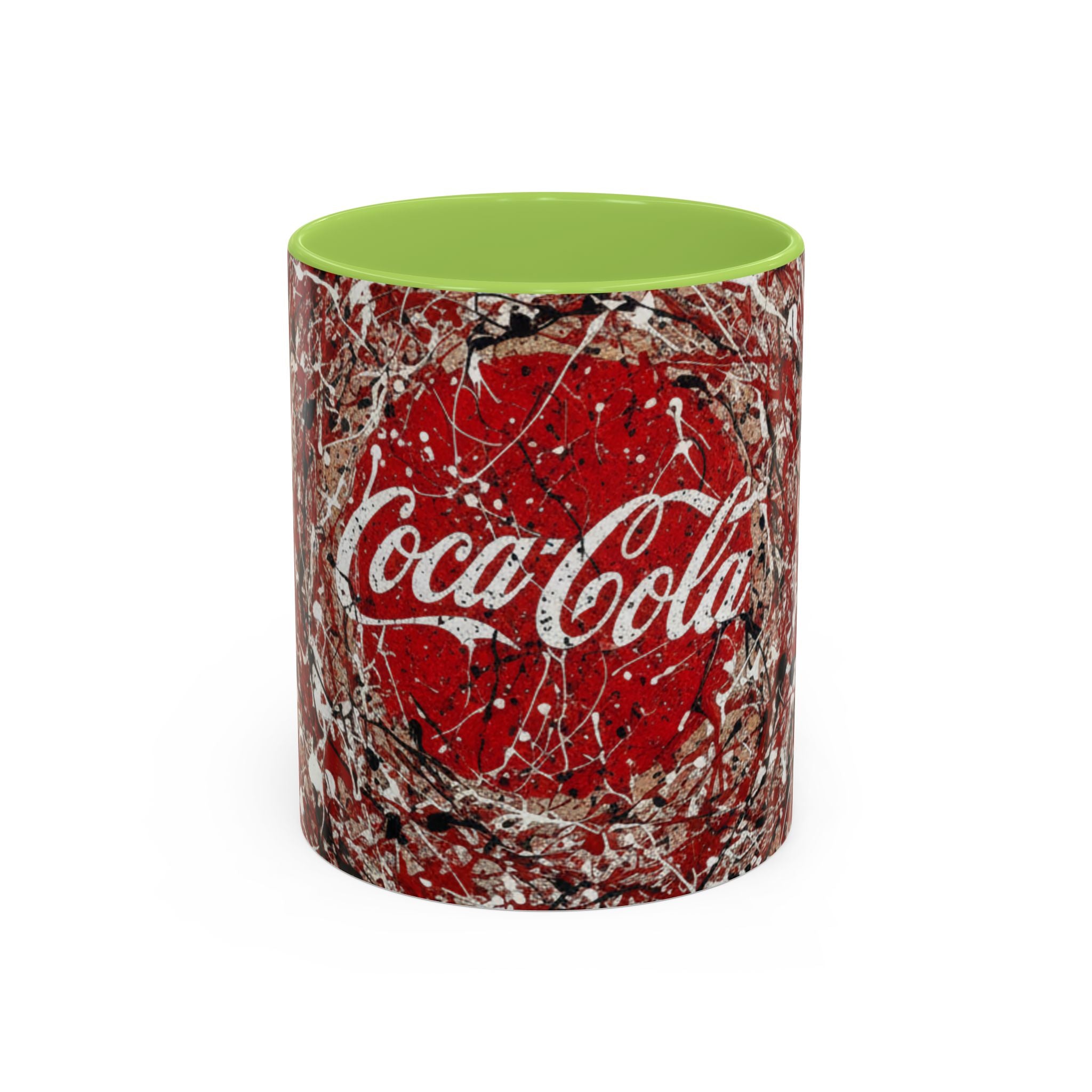 Coffee Mug - Red Abstract Logo Splash Accent Mug (11/15oz)