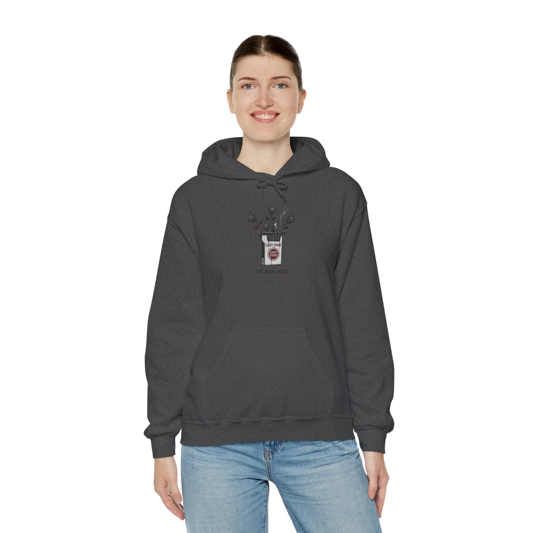 Hoodie — Vintage Apothecary Rose Graphic 'Poison' Streetwear