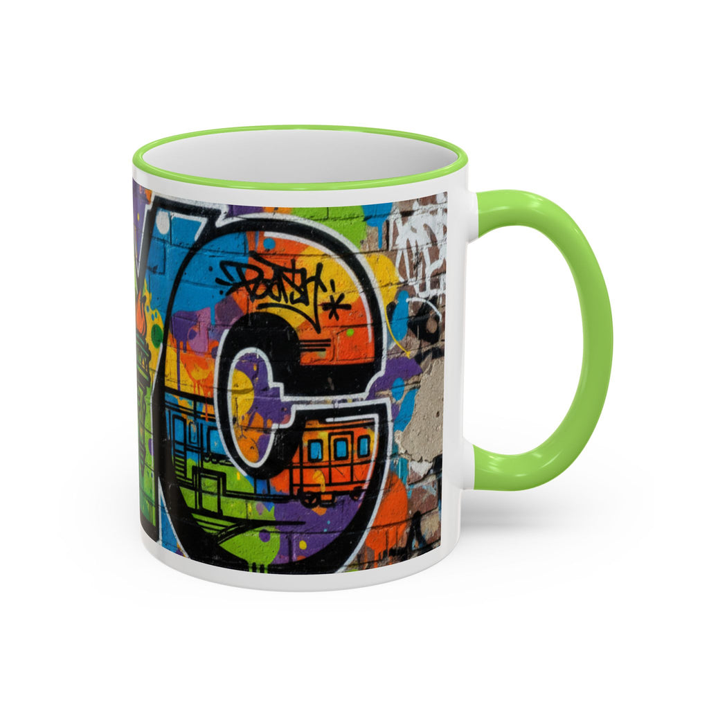New York Graffiti Accent Rim Mug (11oz/15oz)