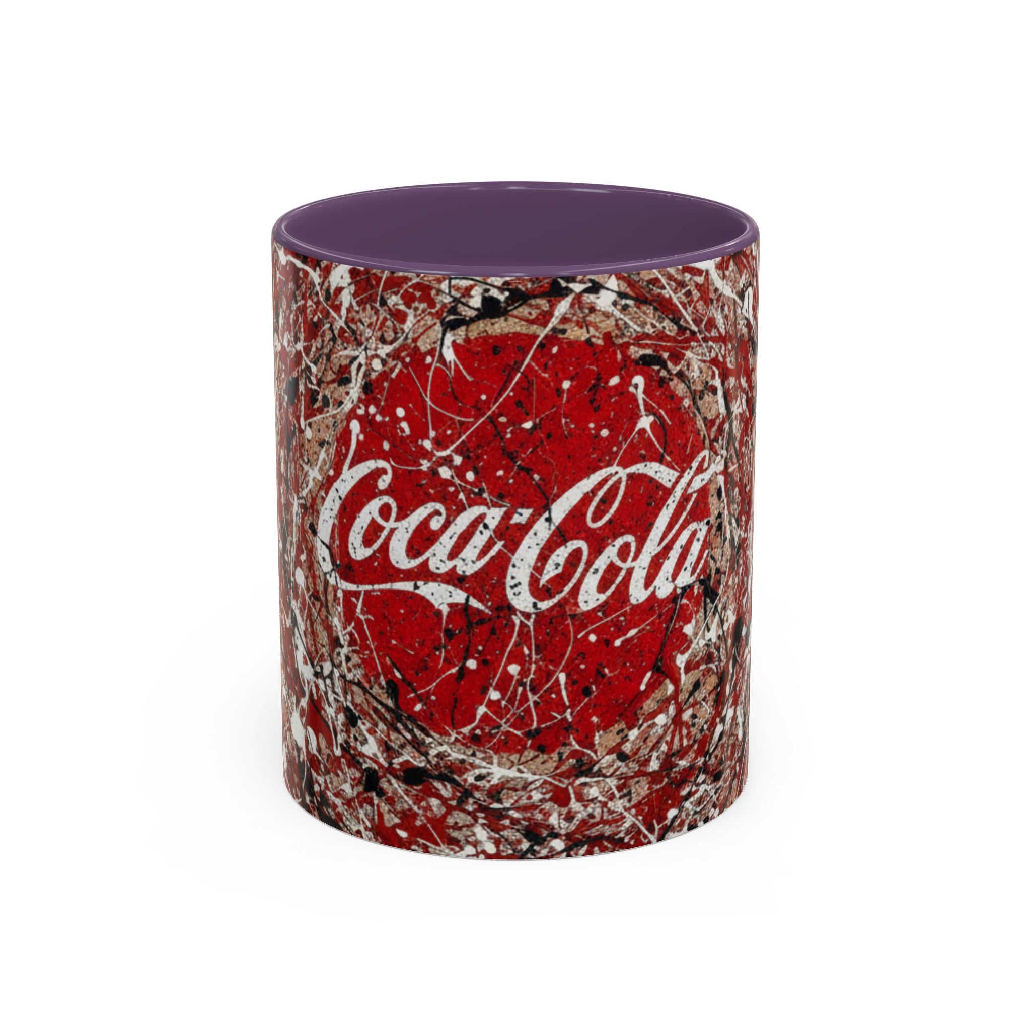 Coffee Mug - Red Abstract Logo Splash Accent Mug (11/15oz)