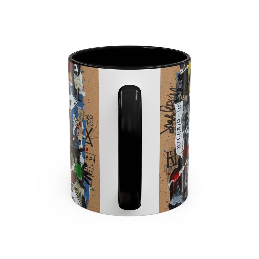 Joker Graffiti Accent Coffee Mug – Street Art Batman Villain Design (11/15 oz)