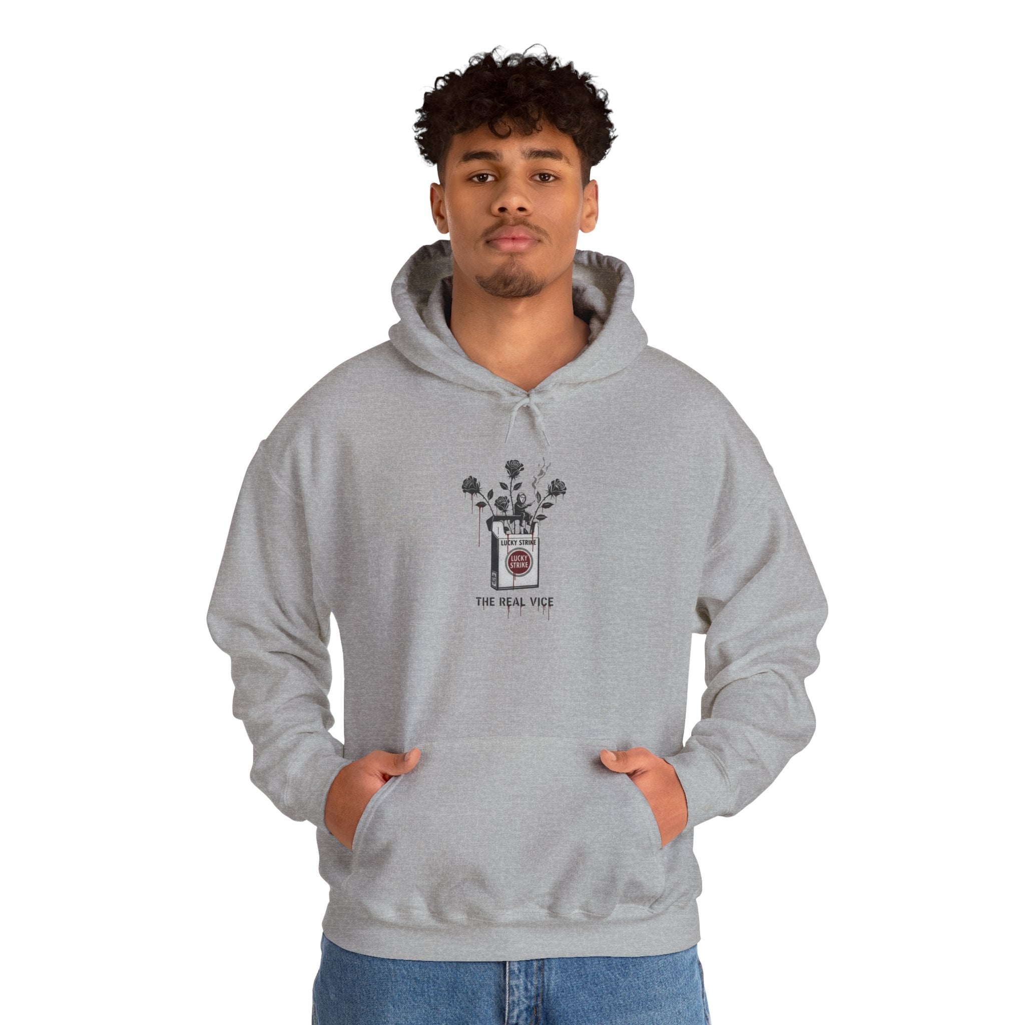 Hoodie — Vintage Apothecary Rose Graphic 'Poison' Streetwear