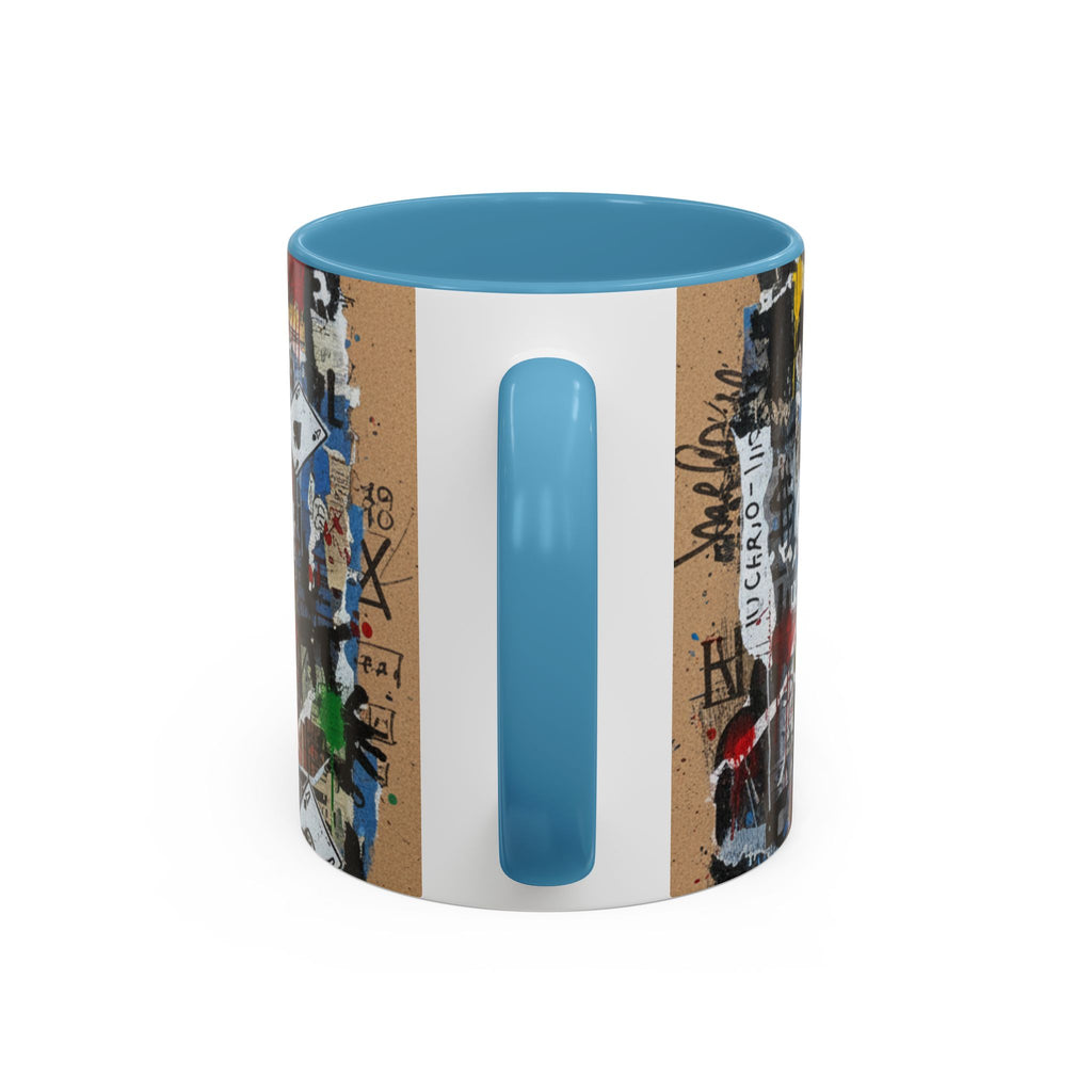 Joker Graffiti Accent Coffee Mug – Street Art Batman Villain Design (11/15 oz)
