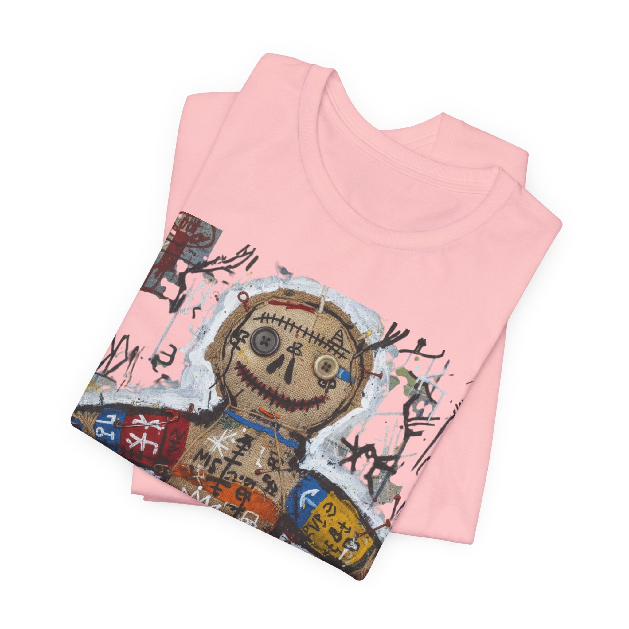 Voodoo Doll Graphic Tee — Tribal Street Art T‑Shirt