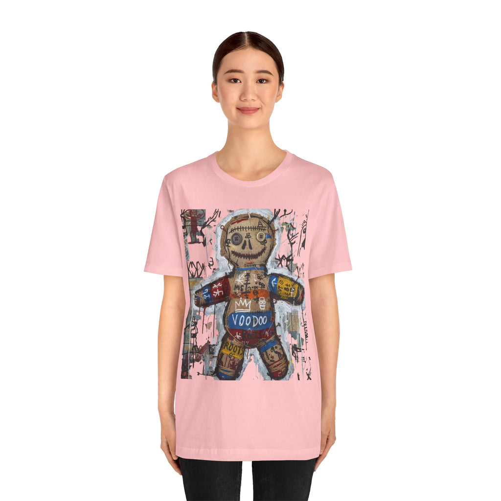 Voodoo Doll Graphic Tee — Tribal Street Art T‑Shirt