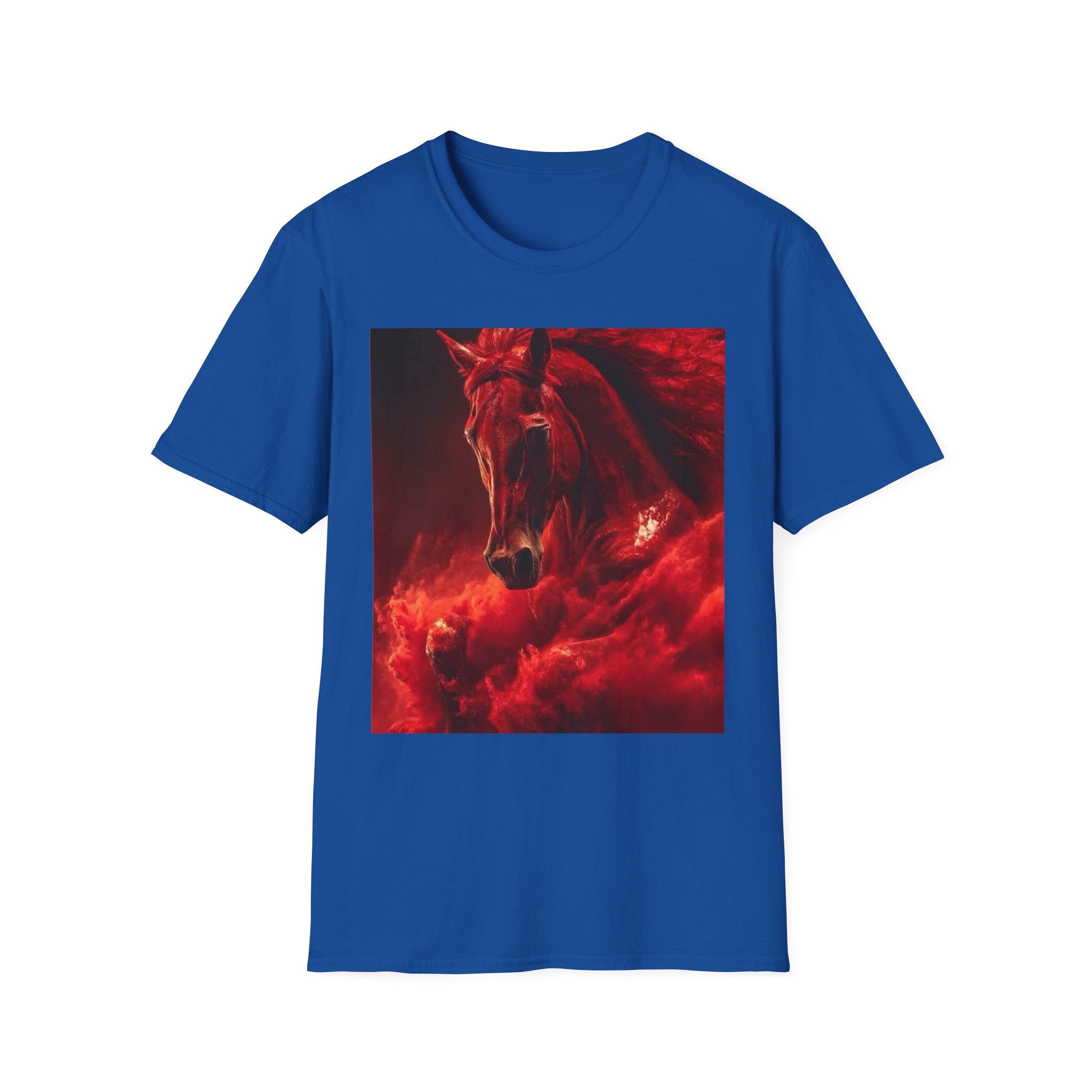 Red Horse Graphic T-Shirt — Fiery Stallion Art Tee