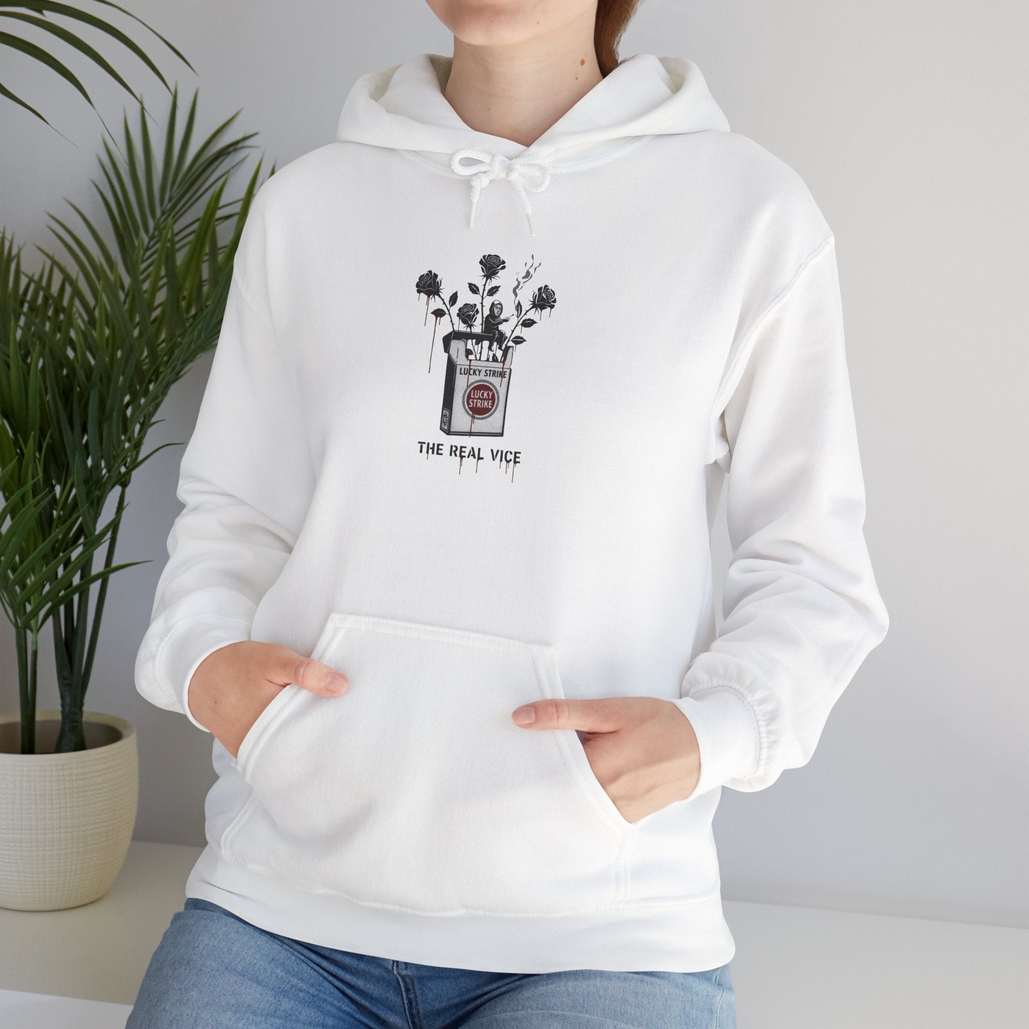 Hoodie — Vintage Apothecary Rose Graphic 'Poison' Streetwear
