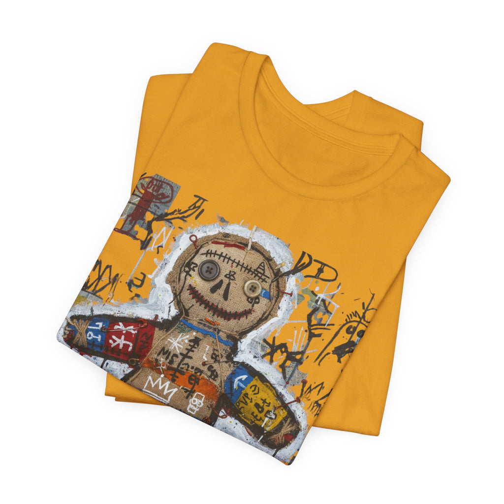 Voodoo Doll Graphic Tee — Tribal Street Art T‑Shirt