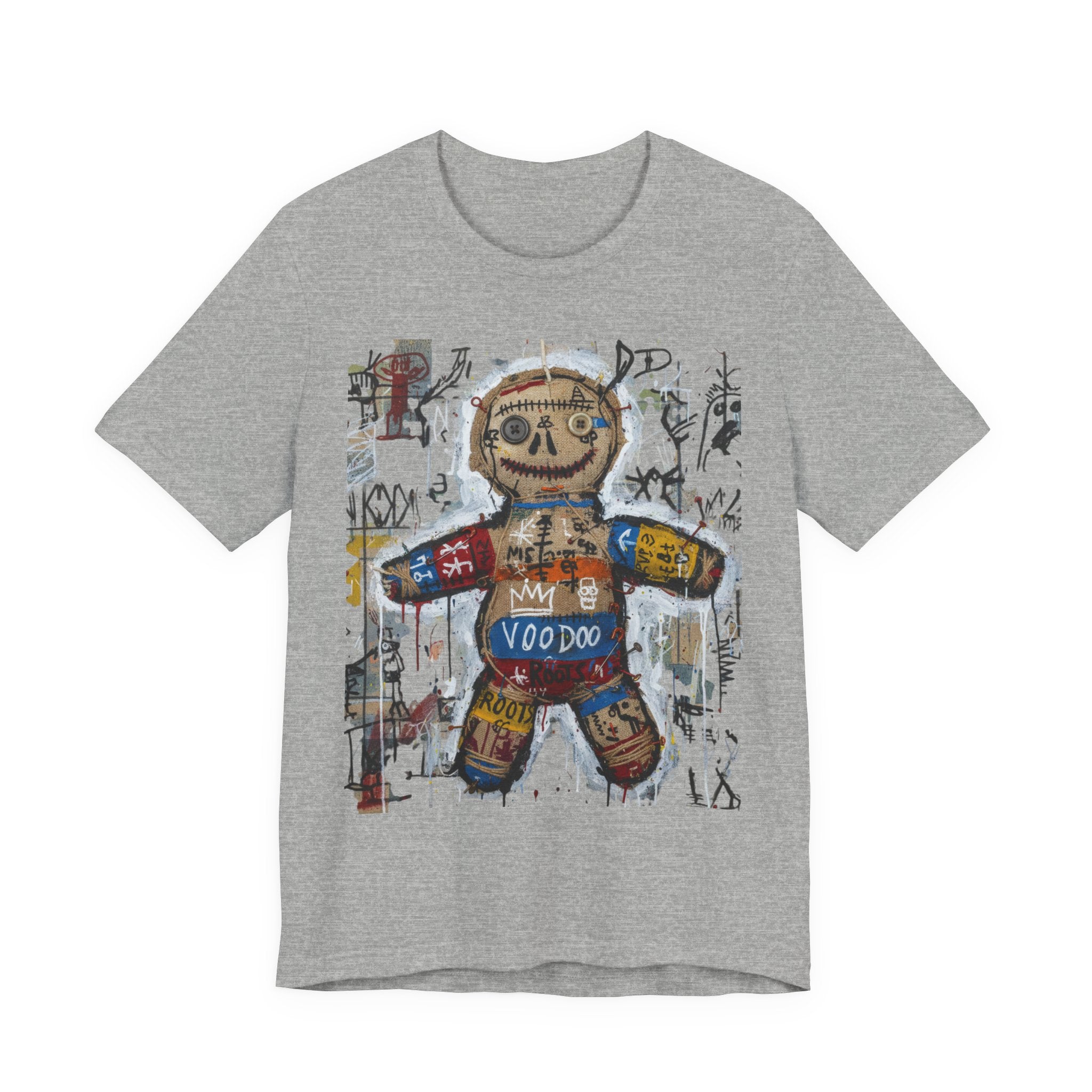 Voodoo Doll Graphic Tee — Tribal Street Art T‑Shirt